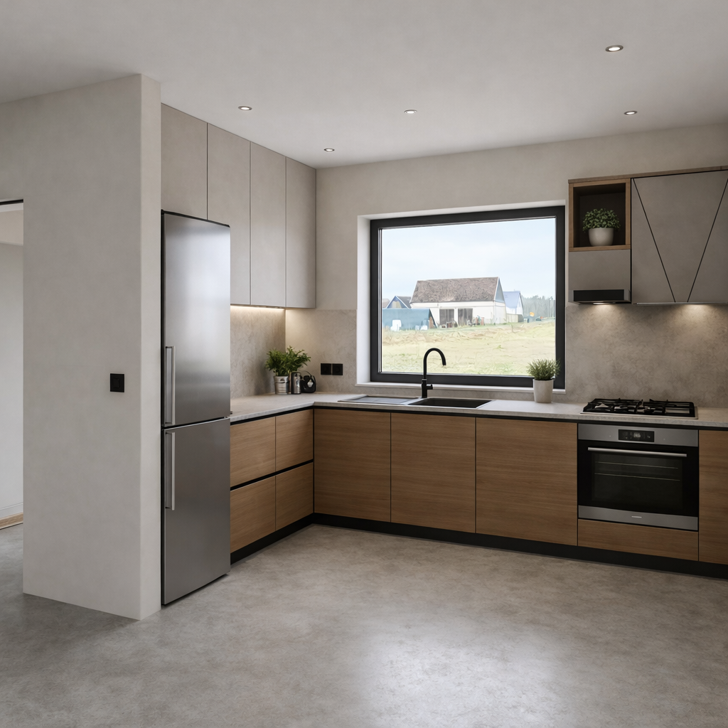 Nowoczesna kuchnia w stylu minimalistycznym